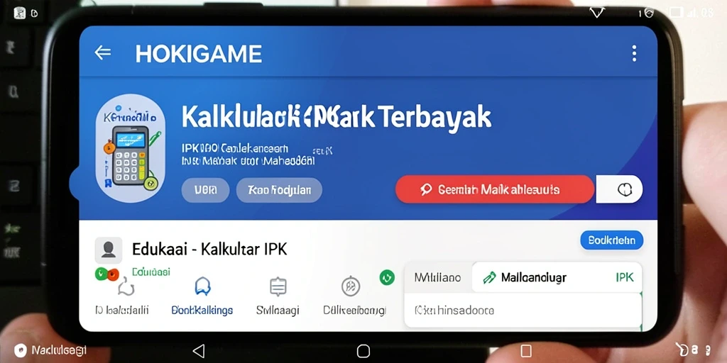 Tampilan antarmuka HOKIGAME untuk kalkulator IPK yang mudah dan efisien.