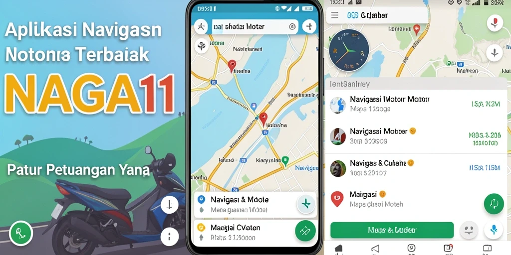 Antarmuka NAGA11 menampilkan fitur navigasi motor yang intuitif dan informatif.
