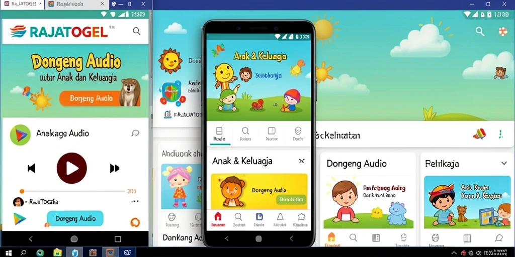 Antarmuka ramah anak RAJATOGEL yang menarik dan penuh warna.