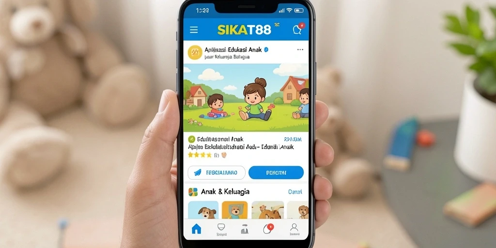Antarmuka SIKAT88 yang ramah anak dan menyenangkan.