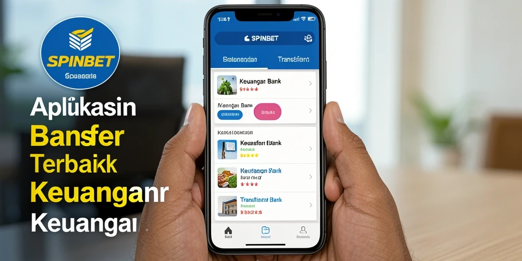 Tampilan antarmuka utama SPINBET untuk fungsi Transfer Bank yang efisien.