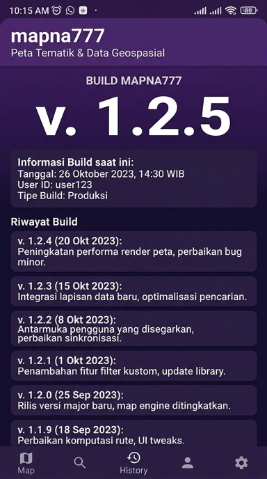 Riwayat Versi mapna777 untuk Pengguna Android